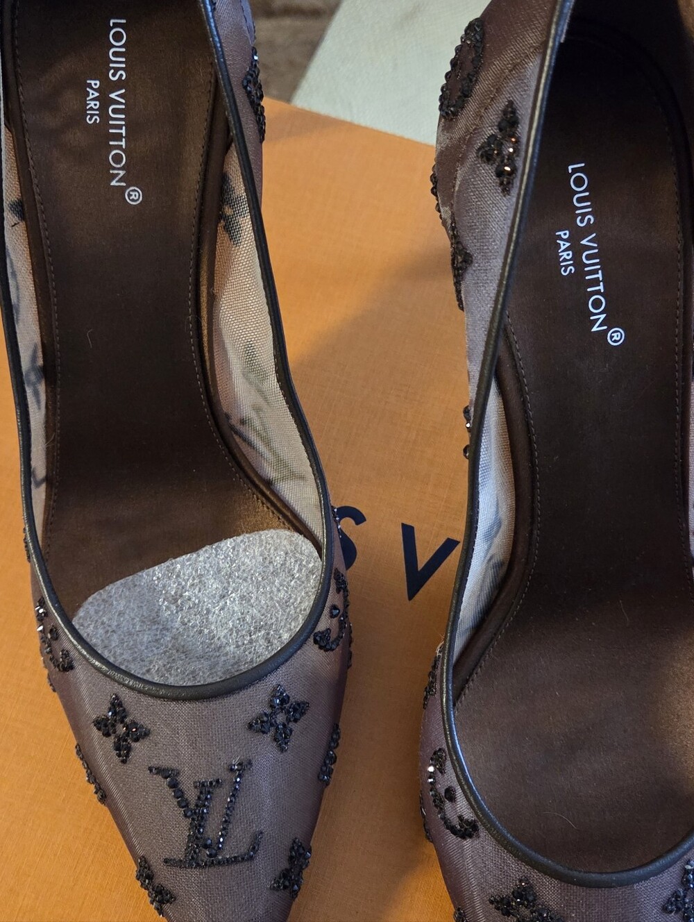 Authentic Louis Vuitton Brown Gala Pump - Picture 2 of 15
